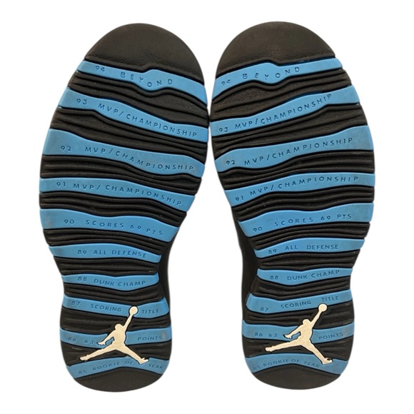 Nike Air Jordan 10 X Retro Powder Blue White Black 310805-106 Mens Size 9.5 - Picture 5 of 7